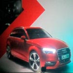 L'Audi A3 allume ses phares Leds sur un panneau des Berges du Lac