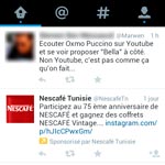 NESCAFE, 1er annonceur tunisien sur Twitter